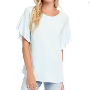 Karen Kane Ruffle Sleeve Top